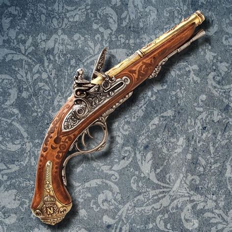 Napoleonic Double Barrel Flintlock Gribeauval Replica Made in Spain